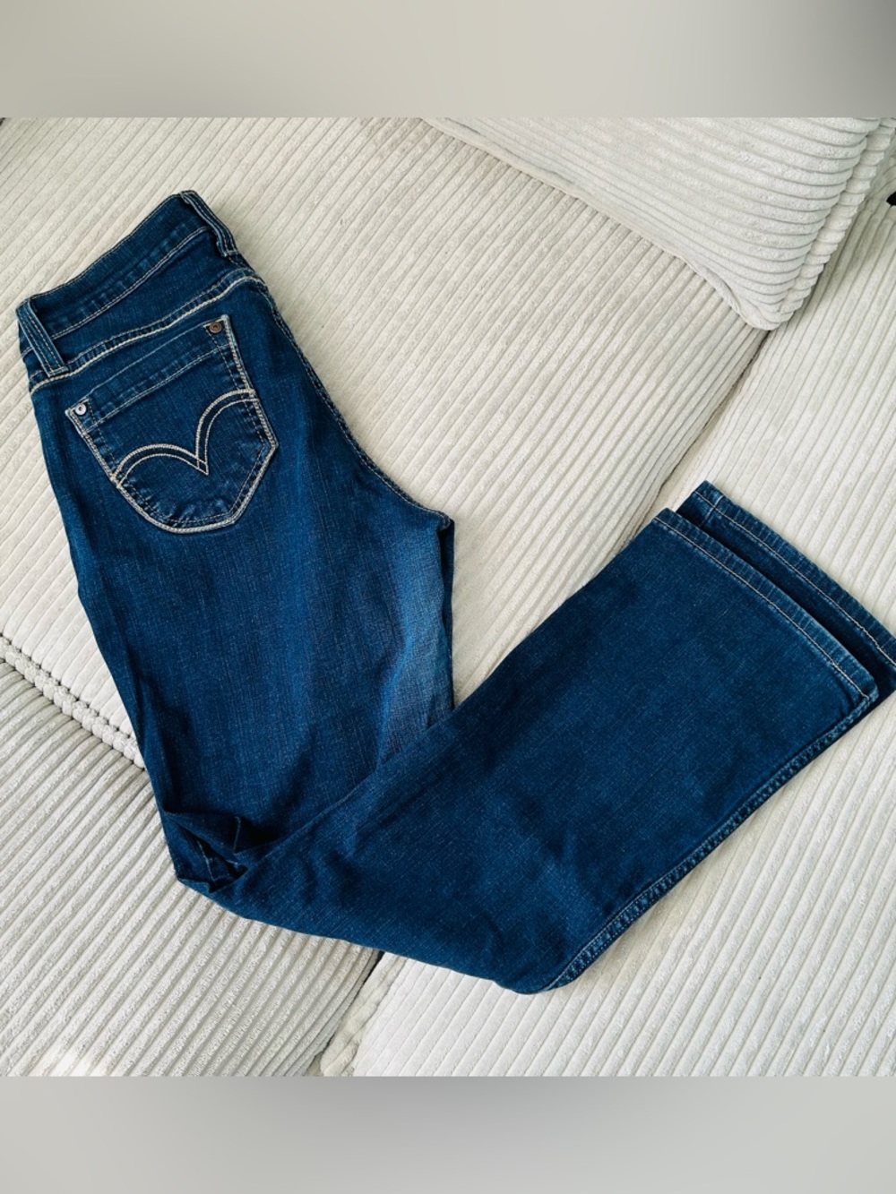 Levi's Dark Blue 529 Curvy Boot Cut Women's Jeans